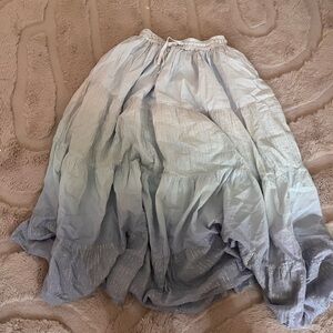 Cracker Barrel Light Blue Ombre Skirt